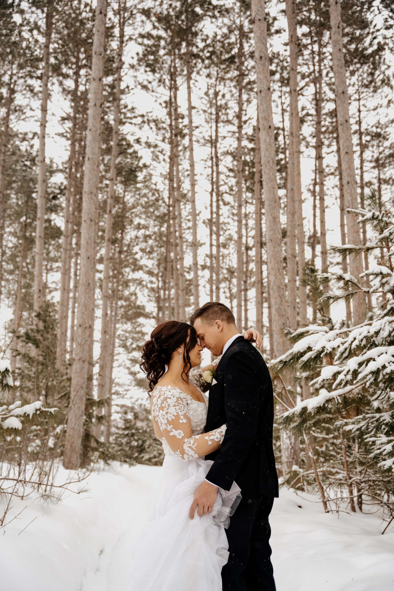 pinewood winter wedding