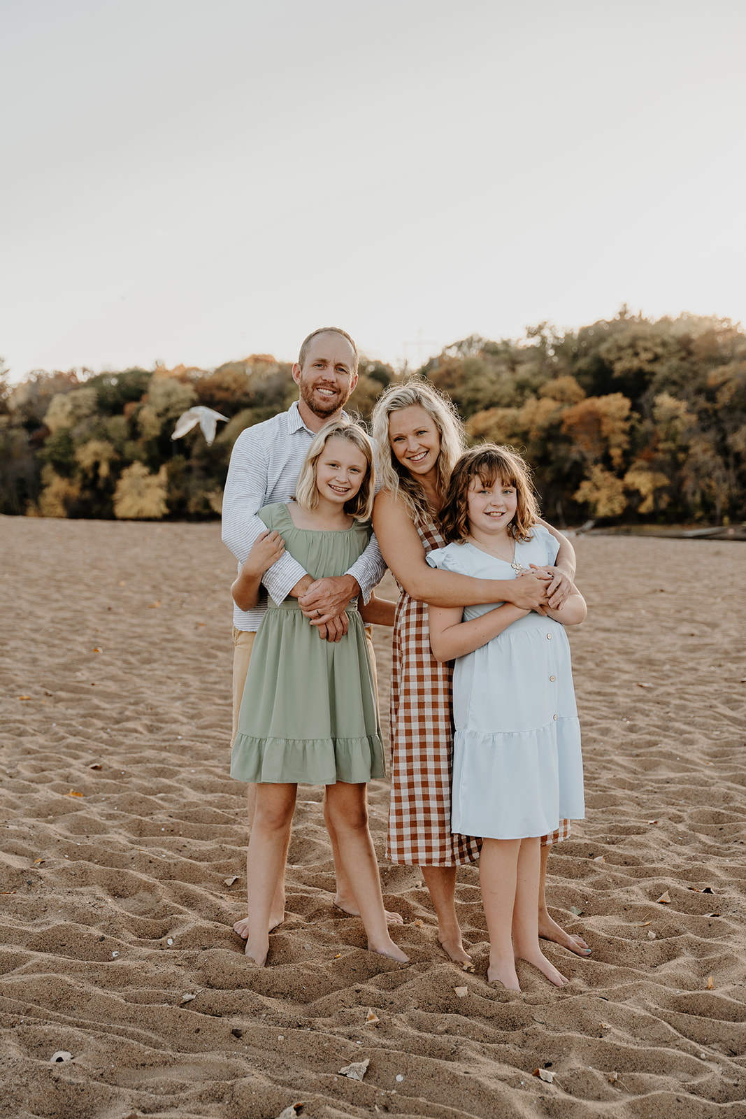 family photoshoot on the beach